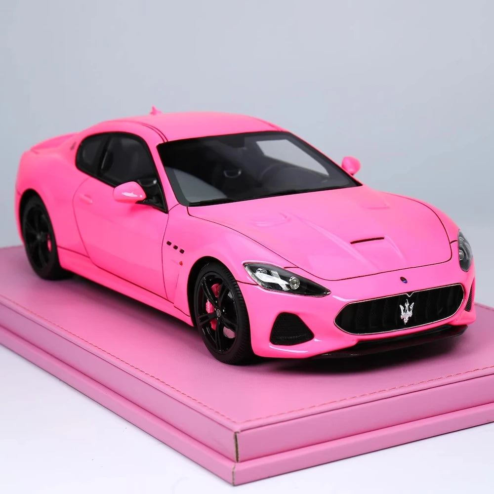 [OEM] 1:18 Maserati 2018 GranTurismo MC Pink Model Car Die-Cast