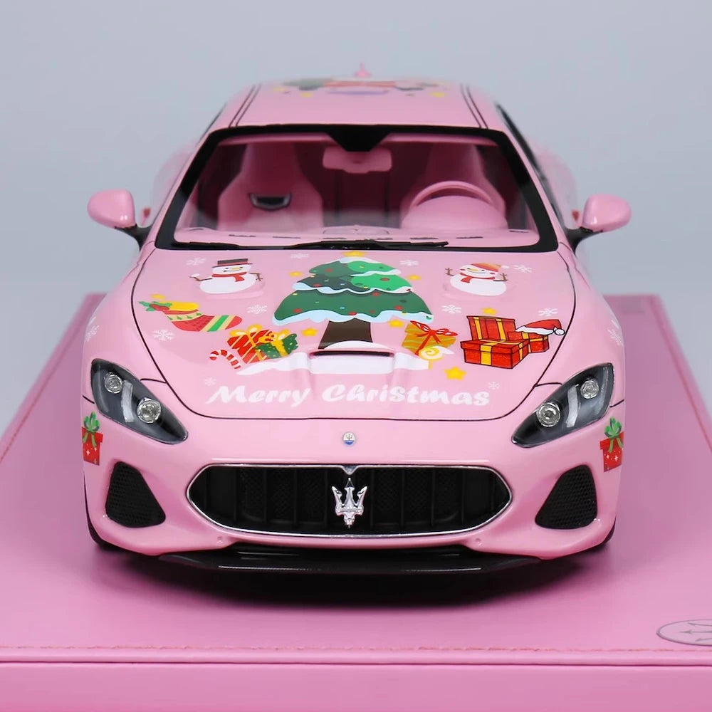 [OEM] 1:18 Maserati 2018 GranTurismo MC Christmas Edition Model Car Die-Cast
