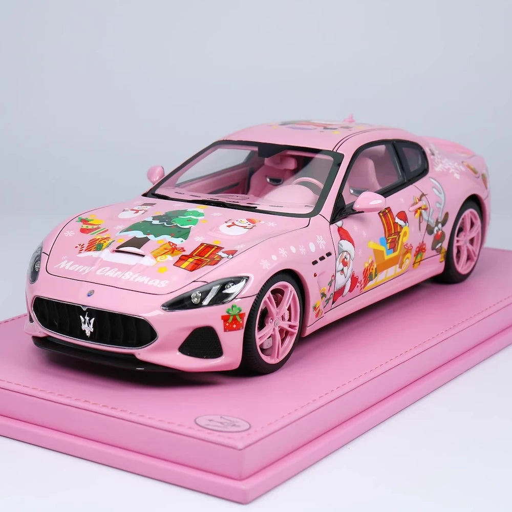 [OEM] 1:18 Maserati 2018 GranTurismo MC Christmas Edition Model Car Die-Cast