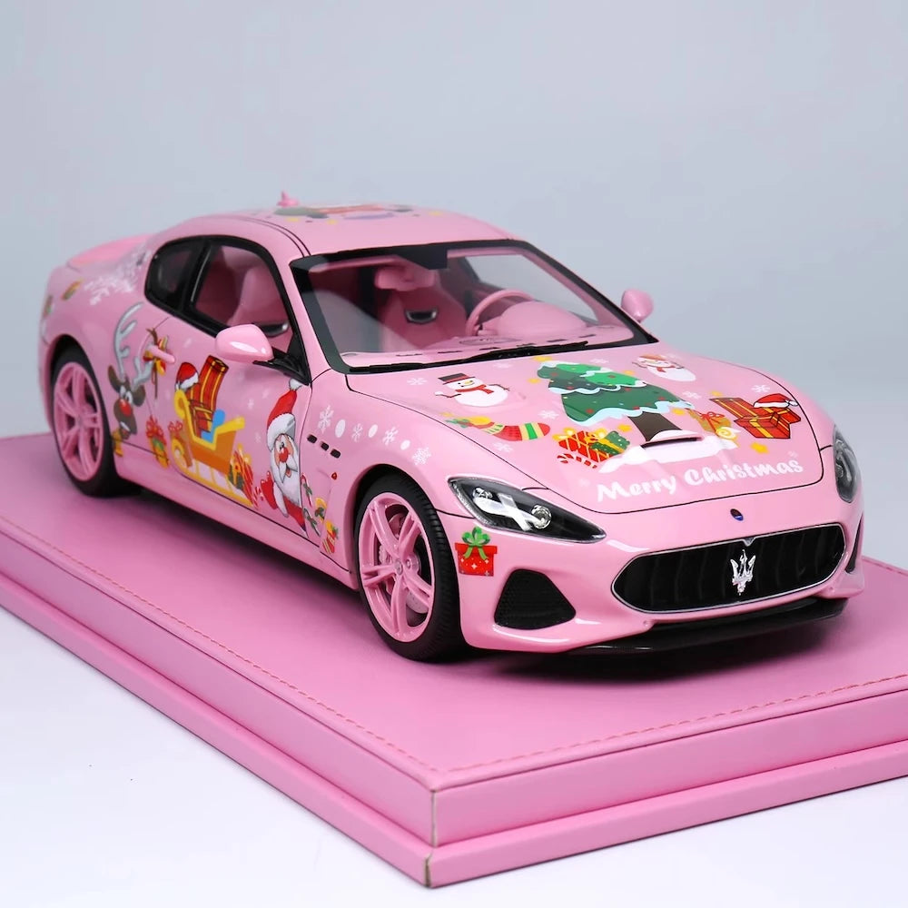 [OEM] 1:18 Maserati 2018 GranTurismo MC Christmas Edition Model Car Die-Cast