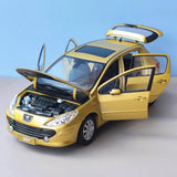 [OEM] 1:18 Peugeot 2006 307 guld modellbil Die-Cast