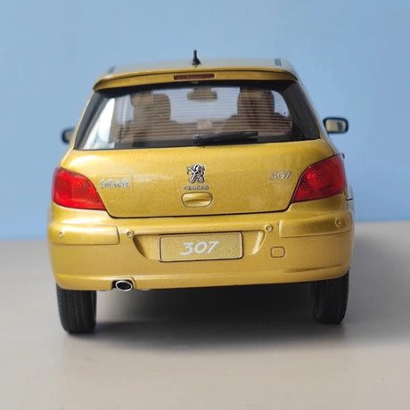 [OEM] 1:18 Peugeot 2006 307 Gold Model Car Die-Cast