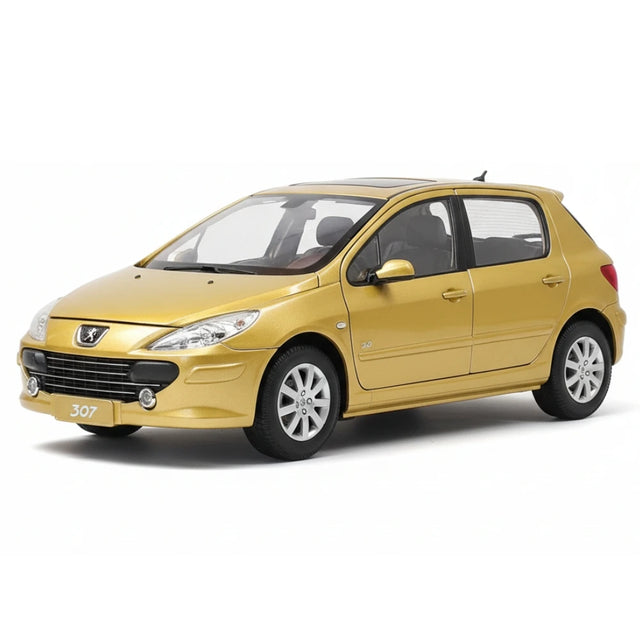 [OEM] 1:18 Peugeot 2006 307 guld modellbil Die-Cast