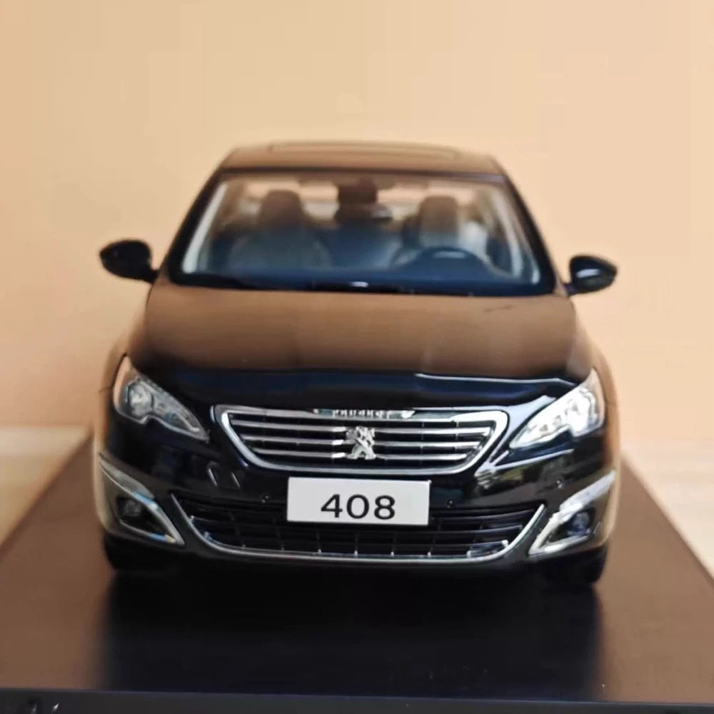 [OEM] 1:18 Peugeot 2015 408 nero modellino di auto Die-Cast