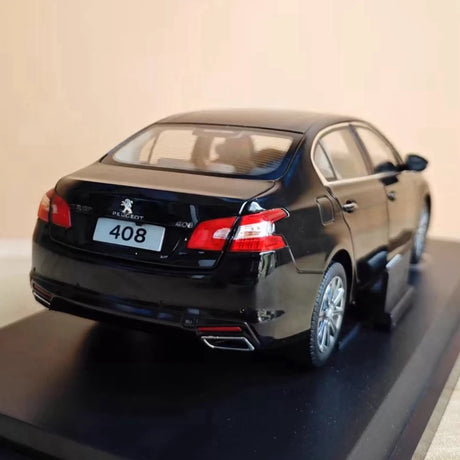 [OEM] 1:18 Peugeot 2015 408 Black Model Car Die-Cast