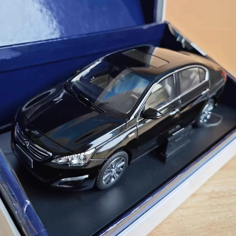 [OEM] 1:18 Peugeot 2015 408 nero modellino di auto Die-Cast