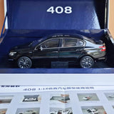 [OEM] 1:18 Peugeot 2015 408 svart modellbil Die-Cast