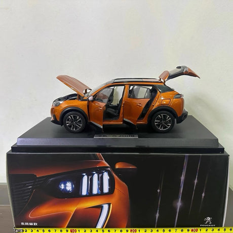 [OEM] 1:18 Peugeot 2020 2008 Orange Model Car Die-Cast