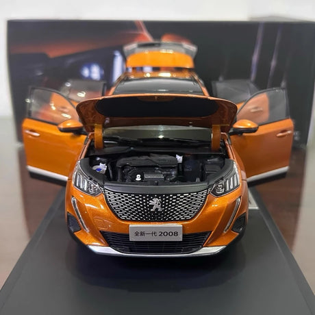 [OEM] 1:18 Peugeot 2020 2008 Orange Model Car Die-Cast