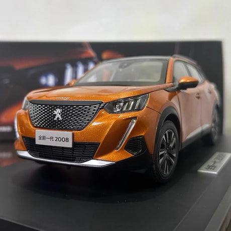 [OEM] 1:18 Peugeot 2020 2008 Orange Model Car Die-Cast