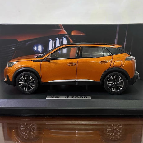 [OEM] 1:18 Peugeot 2020 2008 Orange Model Car Die-Cast