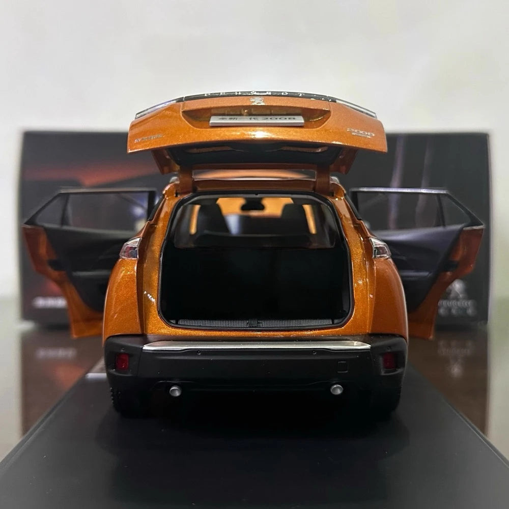 [OEM] 1:18 Peugeot 2020 2008 Orange Model Car Die-Cast