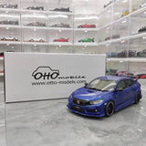 [OTTO] 1:18 Honda 2020 Civic Type R FK8 Blue Model Car Resin