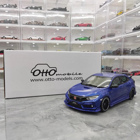 [OTTO] 1:18 Honda 2020 Civic Type R FK8 Blue Model Car Resin