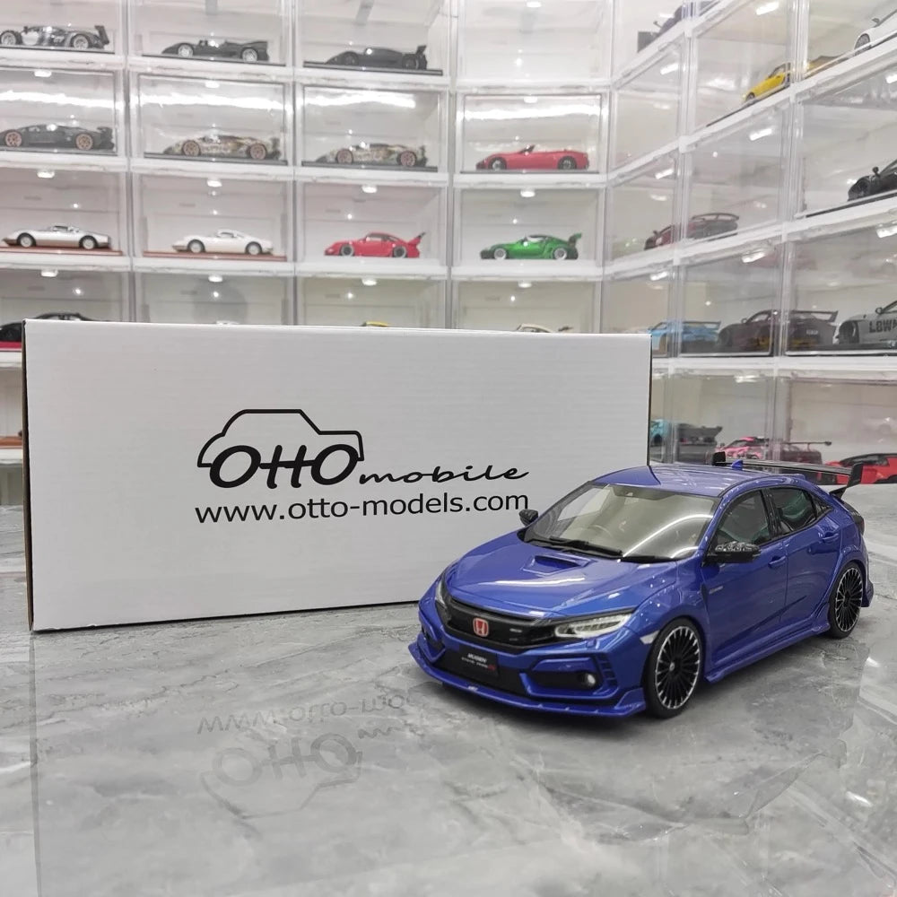 [OTTO] 1:18 Honda 2020 Civic Type R FK8 Blue Model Car Resin