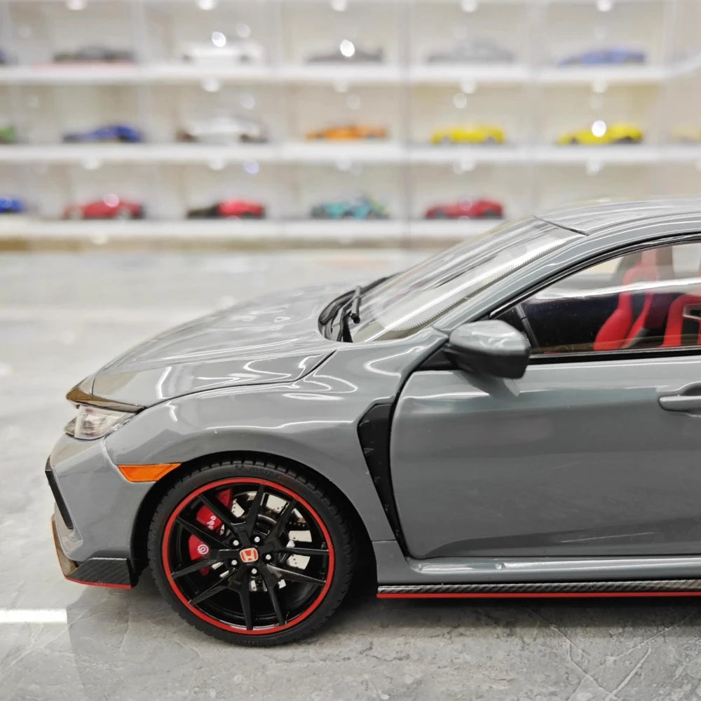 [OTTO] 1:18 Honda 2020 Civic Type R FK8 grigio modellino di auto resina
