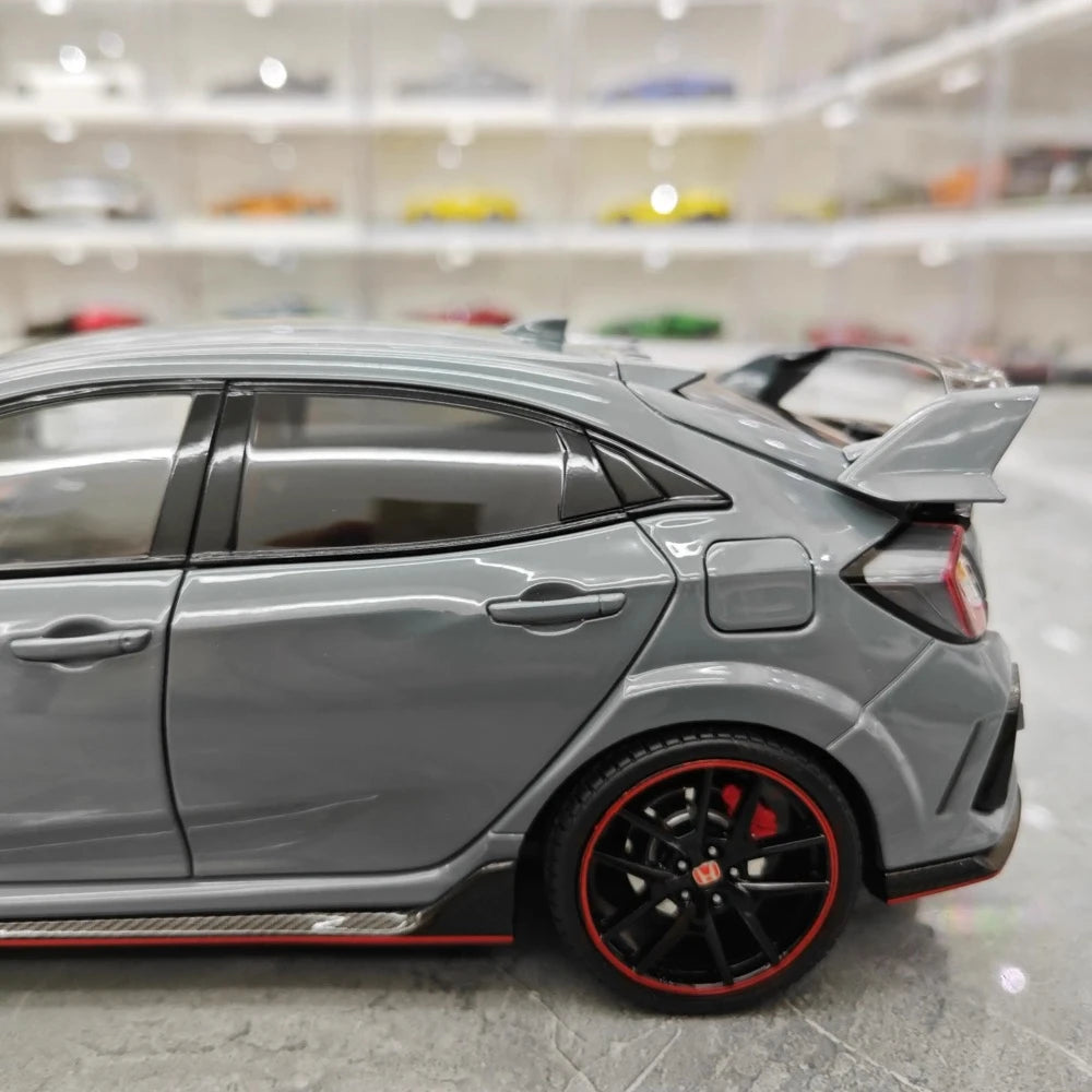 [OTTO] 1:18 Honda 2020 Civic Type R FK8 grigio modellino di auto resina