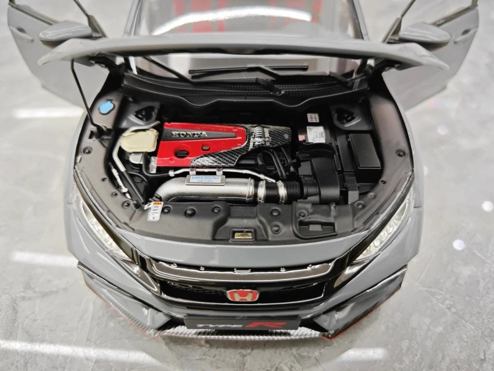 [OTTO] 1:18 Honda 2020 Civic Type R FK8 grigio modellino di auto resina