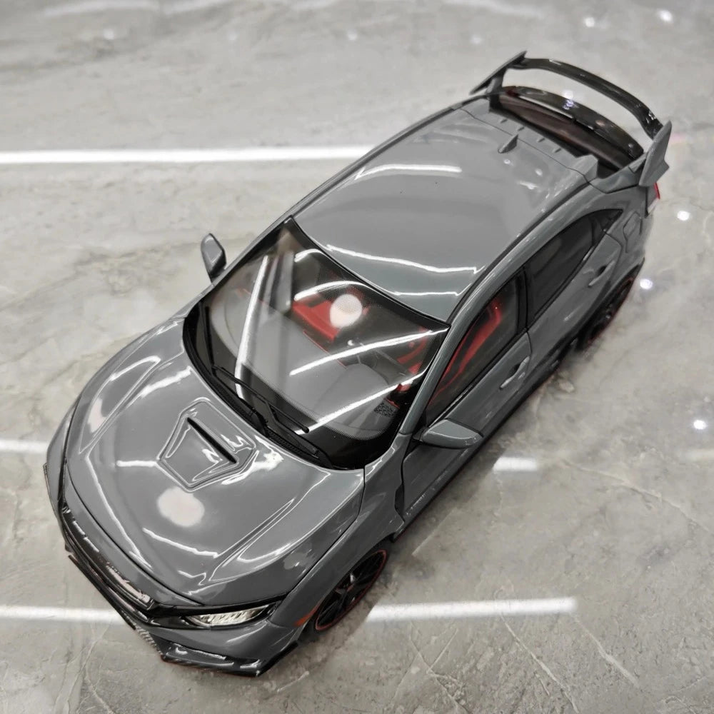 [OTTO] 1:18 Honda 2020 Civic Type R FK8 grigio modellino di auto resina