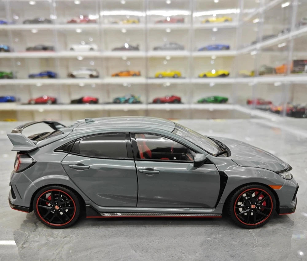 [OTTO] 1:18 Honda 2020 Civic Type R FK8 grigio modellino di auto resina