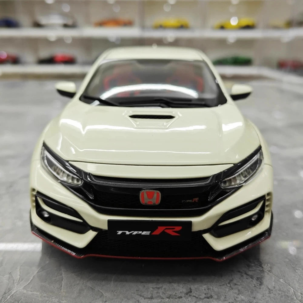 [OTTO] 1:18 Honda 2020 Civic Type R FK8 White Model Car Resin