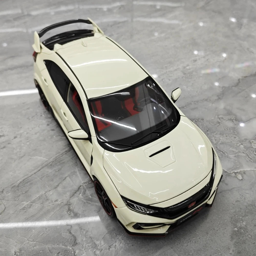 [OTTO] 1:18 Honda 2020 Civic Type R FK8 White Model Car Resin