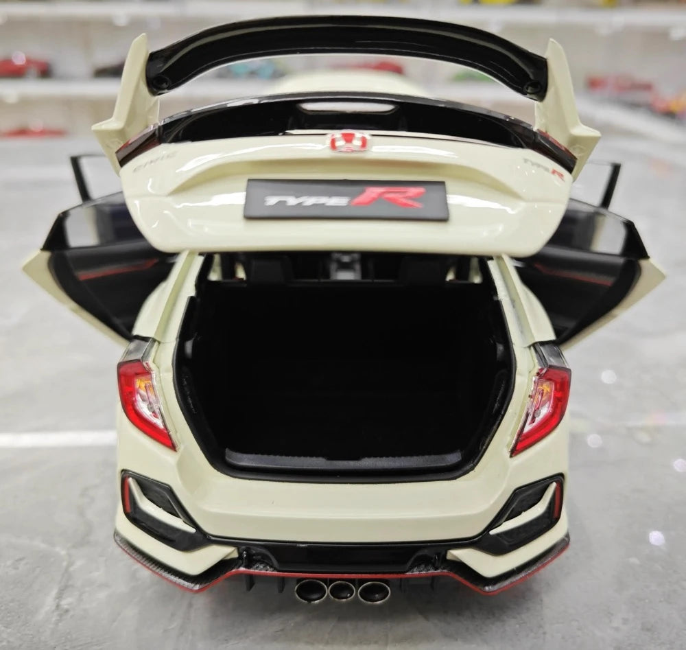 [OTTO] 1:18 Honda 2020 Civic Type R FK8 White Model Car Resin