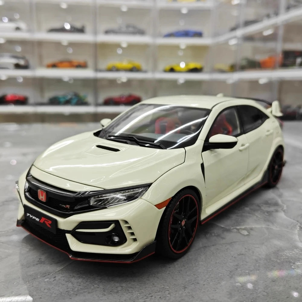 [OTTO] 1:18 Honda 2020 Civic Type R FK8 White Model Car Resin