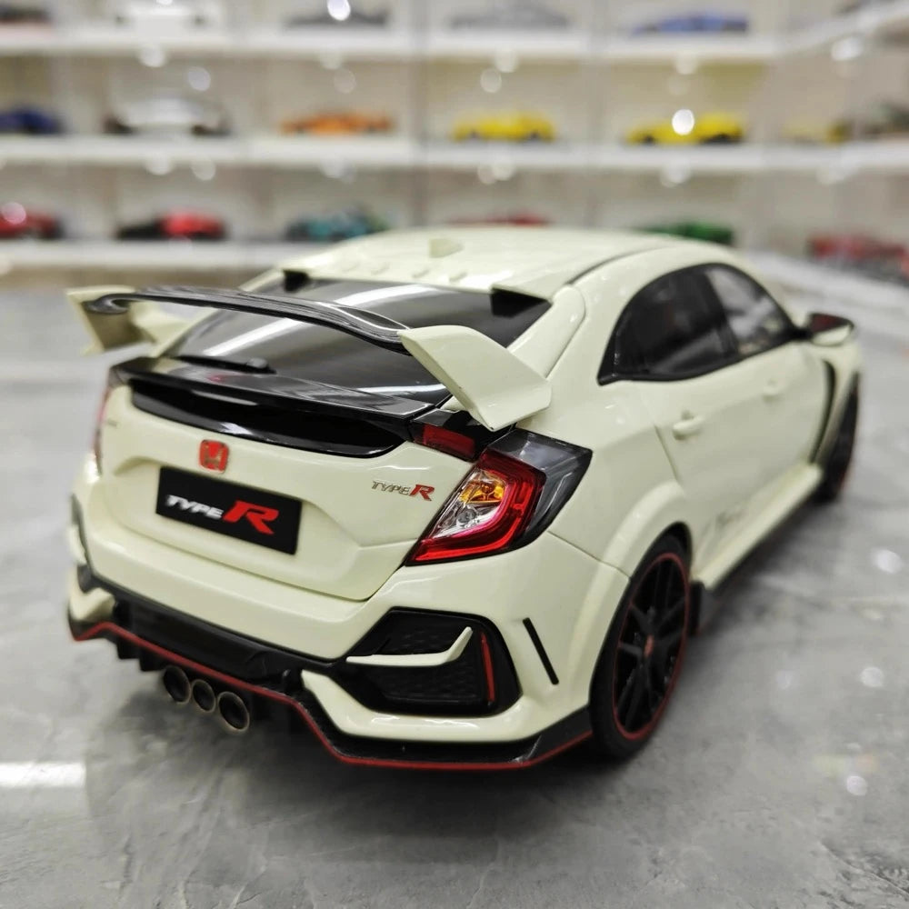 [OTTO] 1:18 Honda 2020 Civic Type R FK8 White Model Car Resin