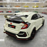 [OTTO] 1:18 Honda 2020 Civic Type R FK8 White Model Car Resin