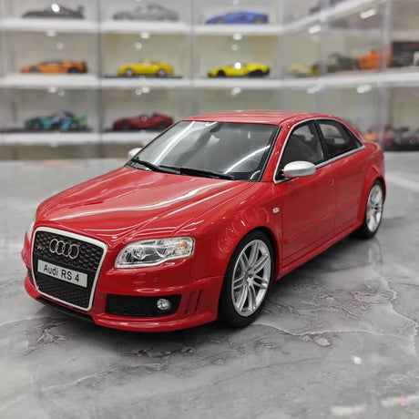 [OTTO] 1:18 Audi 2006 RS4 B7 Red Model Car Resin