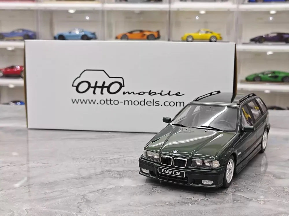 [OTTO] 1:18 BMW 1995 E36 328i Touring Green Model Car Resin