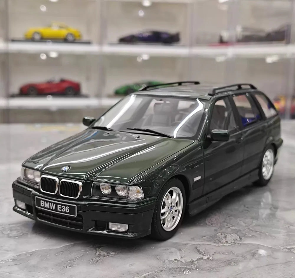 [OTTO] 1:18 BMW 1995 E36 328i Touring Green Model Car Resin
