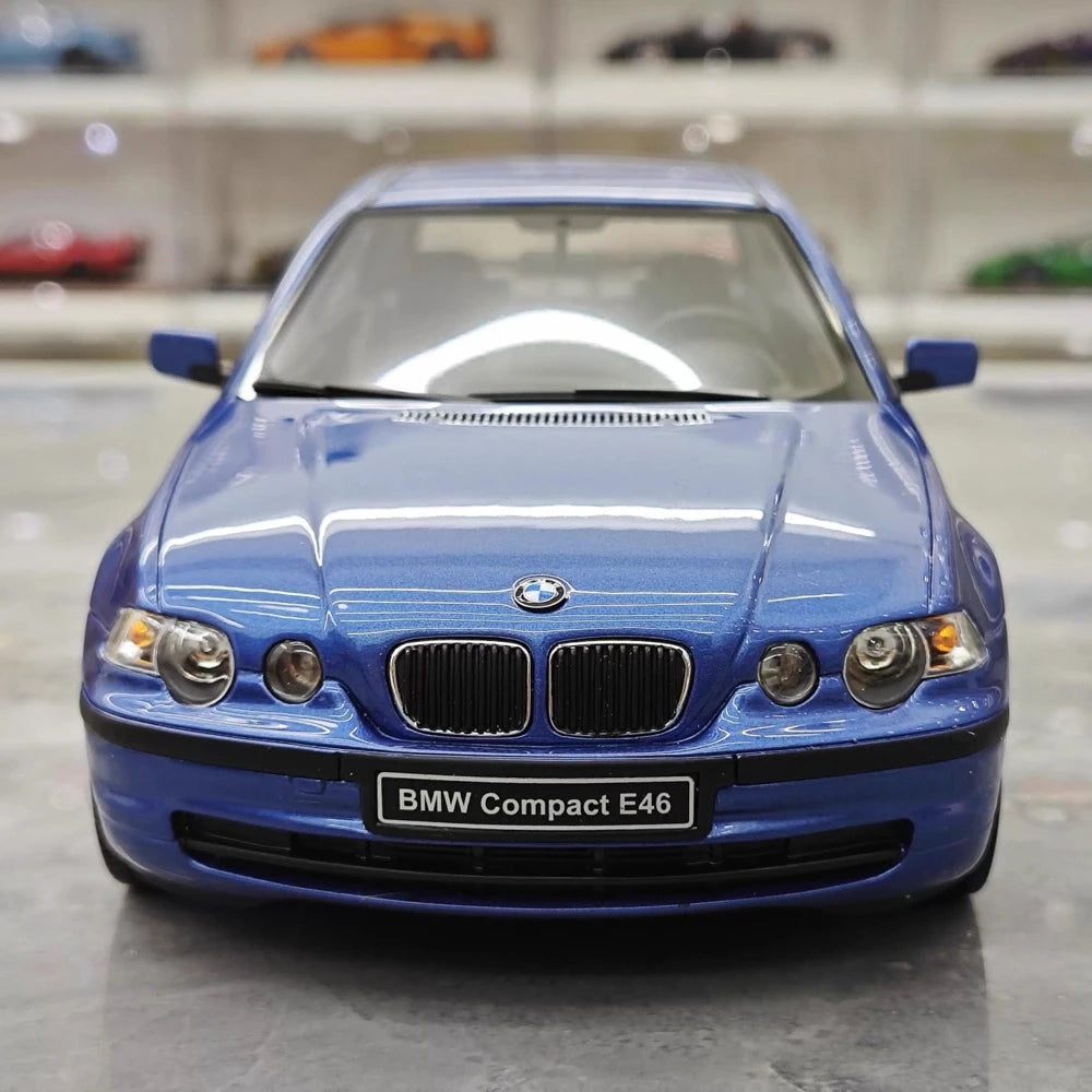 [OTTO] 1:18 BMW 2001 E46 318ti Compact Blue Model Car Resin