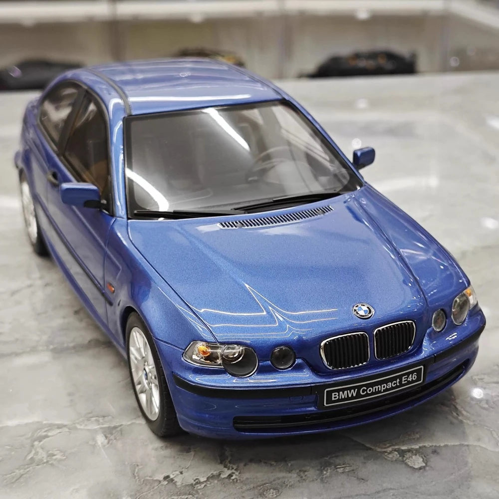 [OTTO] 1:18 BMW 2001 E46 318ti Compact Blue Model Car Resin