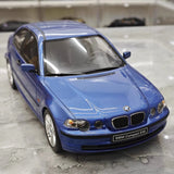 [OTTO] 1:18 BMW 2001 E46 318ti Compact Blue Model Car Resin