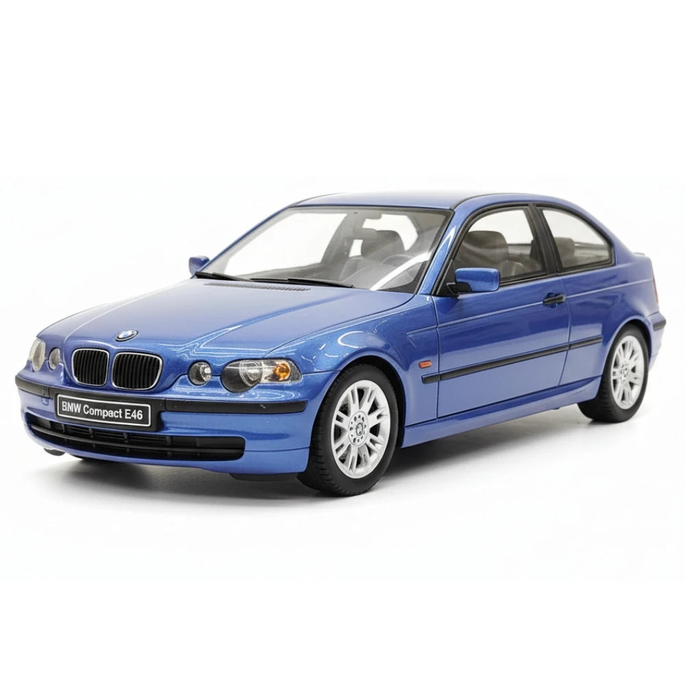 [OTTO] 1:18 BMW 2001 E46 318ti Compact Blue Model Car Resin