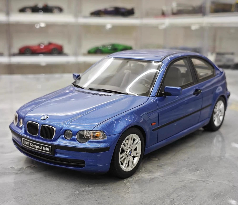 [OTTO] 1:18 BMW 2001 E46 318ti Compact Blue Model Car Resin