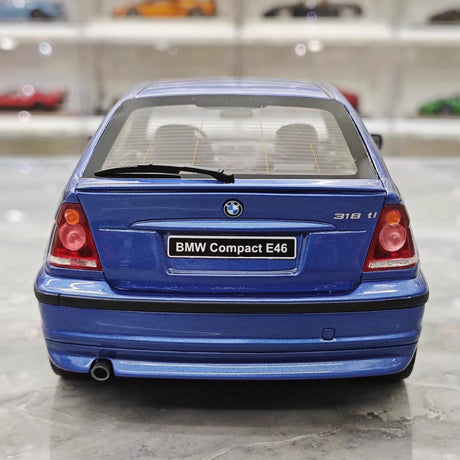 [OTTO] 1:18 BMW 2001 E46 318ti Compact Blue Model Car Resin