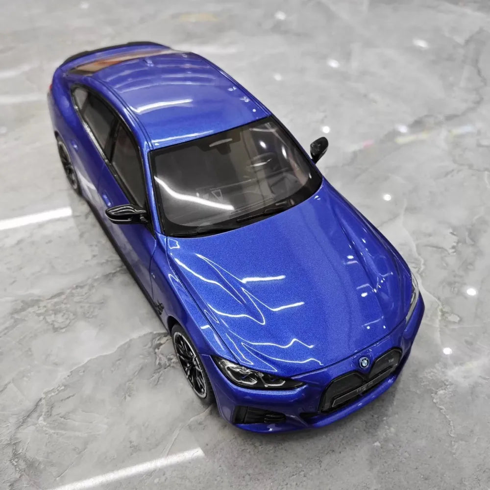 [OTTO] 1:18 BMW 2022 M50 i4 Blue Model Car Resin