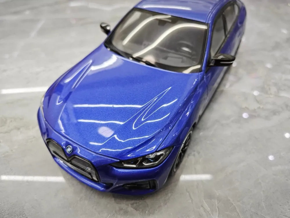 [OTTO] 1:18 BMW 2022 M50 i4 Blue Model Car Resin
