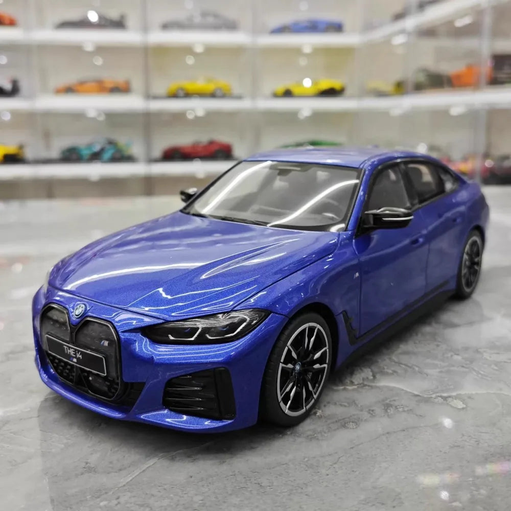 [OTTO] 1:18 BMW 2022 M50 i4 Blue Model Car Resin