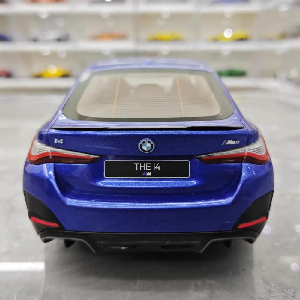 [OTTO] 1:18 BMW 2022 M50 i4 Blue Model Car Resin