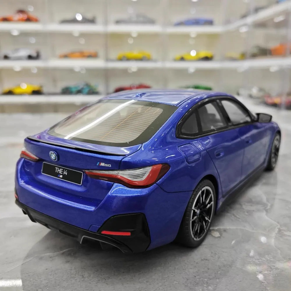 [OTTO] 1:18 BMW 2022 M50 i4 Blue Model Car Resin