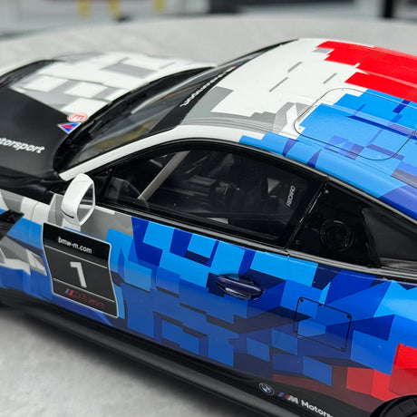BMW 2024 M4 GT4 #1 M Motorsport Livery 1:18 resin model car by OTTO - view 7
