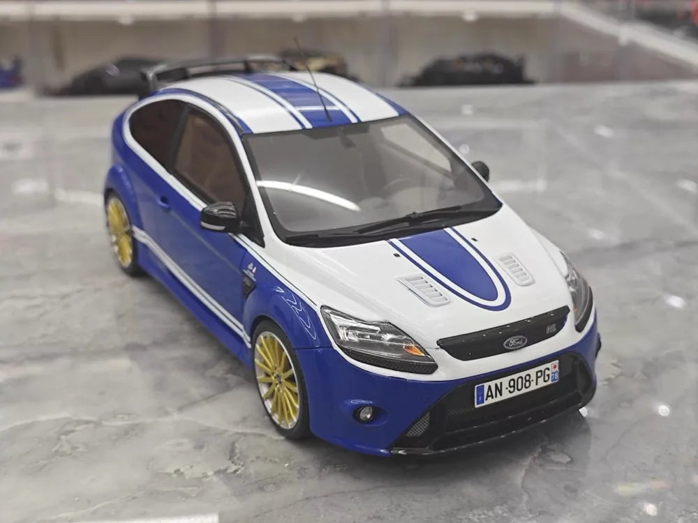 [OTTO] 1:18 Ford 2009 Focus MK2 RS Blue Model Car Resin