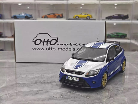 [OTTO] 1:18 Ford 2009 Focus MK2 RS Blue Model Car Resin