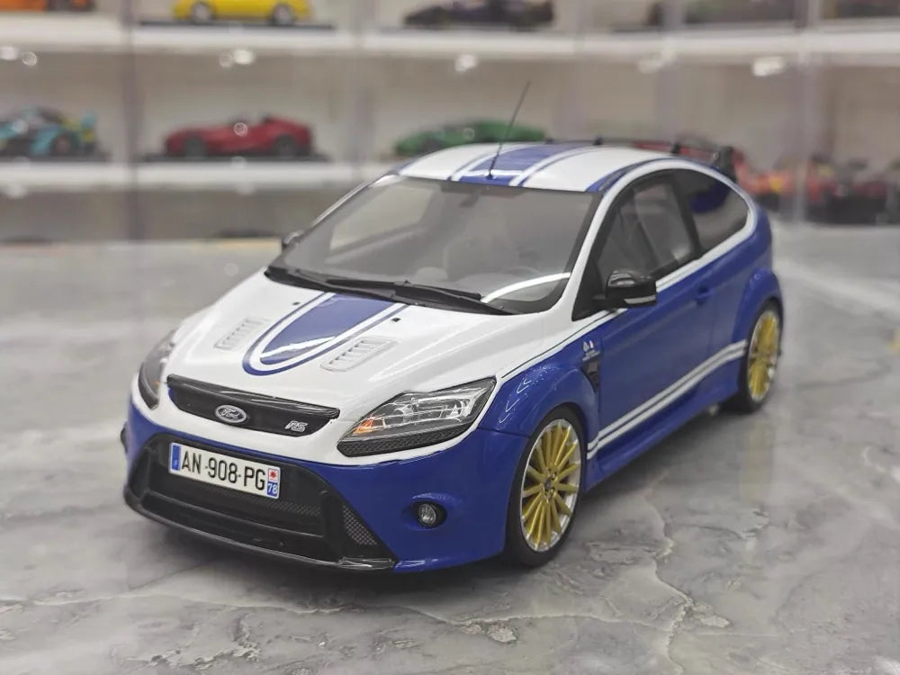 [OTTO] 1:18 Ford 2009 Focus MK2 RS Blue Model Car Resin
