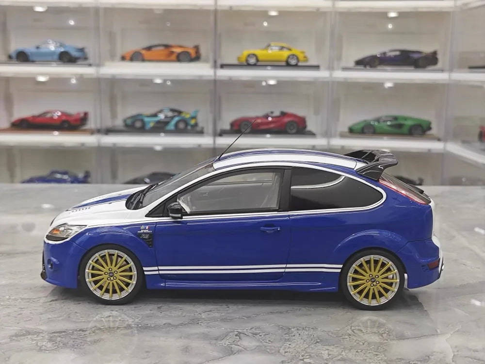 [OTTO] 1:18 Ford 2009 Focus MK2 RS Blue Model Car Resin
