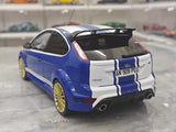 [OTTO] 1:18 Ford 2009 Focus MK2 RS Blue Model Car Resin